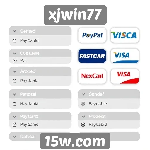 Metodos de pagamento disponíveis no xjwin77